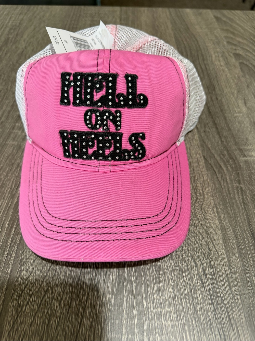 Idyllwind Pink 'Heels On Heels' Mesh Trucker Hat